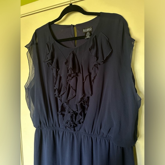Soho Apparel Blue Dress. Size 24W. - Picture 3 of 7